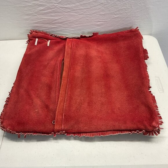 2 Western Leather Accent Pillows Fringed Cowboy boot Texas Star applique - Picture 10 of 15